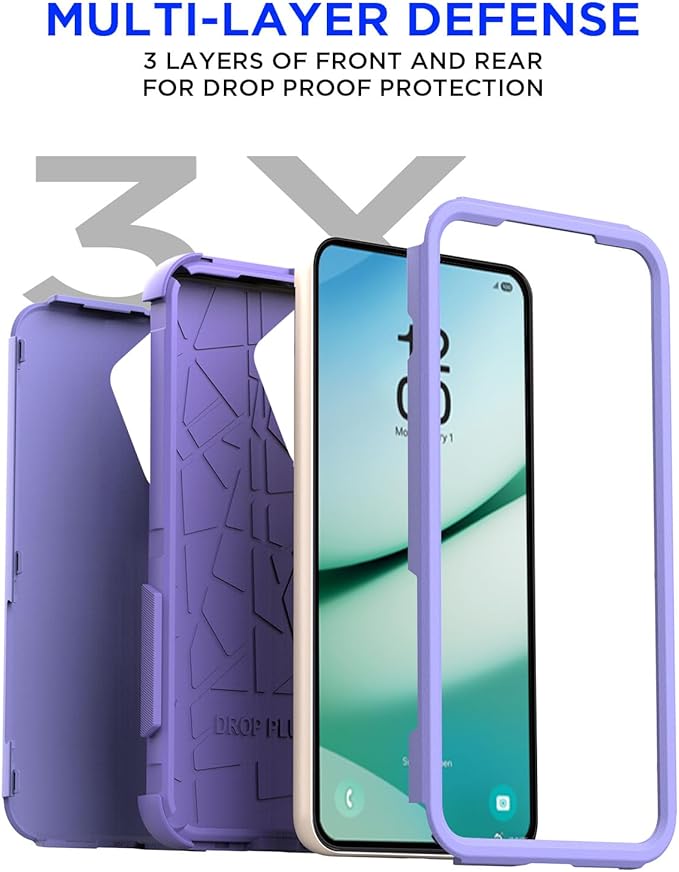 AICase for Samsung Galaxy S25 Case,3-Layer Heavy Duty Pocket-Friendly Rugged Durable Military Grade Protection Shockproof/Drop Proof/Dust Proof Protective Cover for Samsung Galaxy S25 2025_4