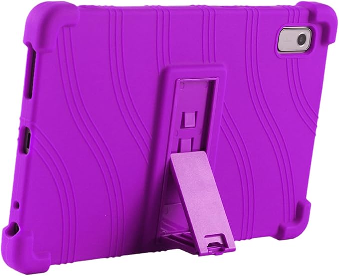 Case for Lenovo Tab M9 Cover 9.0 inch (TB-310FU,2023 Released), Kids Friendly Soft Silicone Adjustable Stand Cover for Lenovo Tab M9 Tablet (Purple)