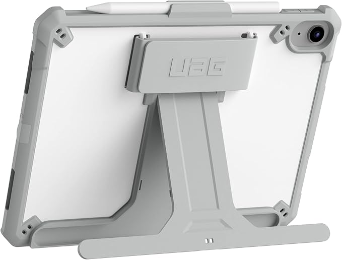 URBAN ARMOR GEAR UAG Designed for iPad 11" A16 11th Gen 2025, 10.9" 10th Gen 2022 Case A3354 A3355 A2696 Protective Folio Cover w/Hand Strap Pencil Holder & Kickstand, Scout Healthcare White/Gray