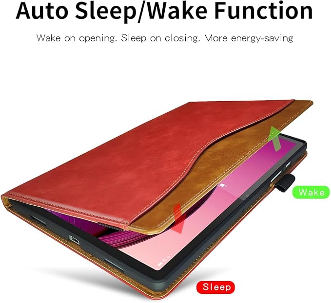Case for Lenovo Tab M10 Plus 10.6 2022 Premium Slim PU Leather Folding Stand Cover Protective Smart Case with Multi-Angle Stand Card Holder for Lenovo Tab M10 Plus 3rd Gen 10.6 Inch Tablet