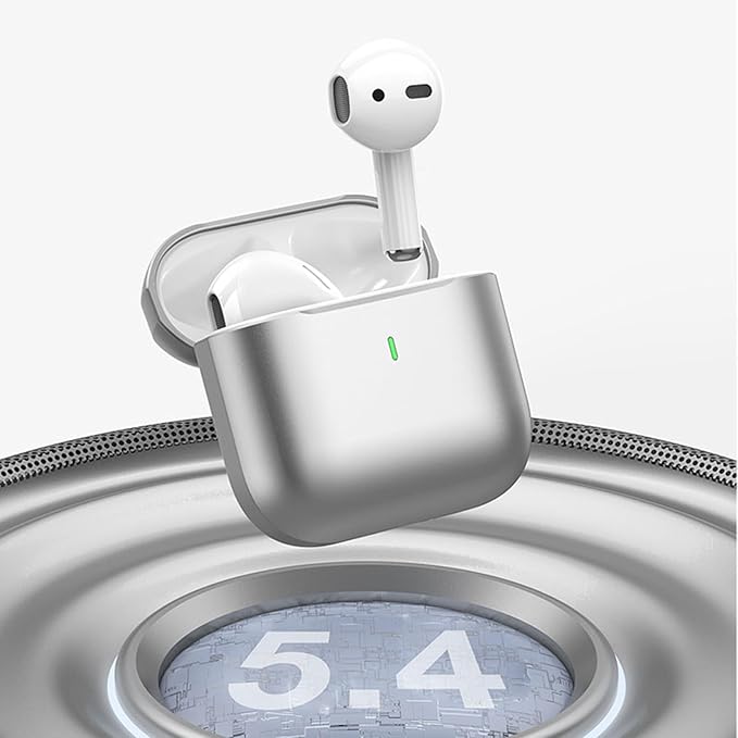 5.4 Wireless Earbuds Bluetooth Headphones, Dul-Channel with USB-C Charging Case HiFi Stereo, Sound in-Ear Earphones, Touch Control Ear Auto Pairing Headset for Apple AirPods