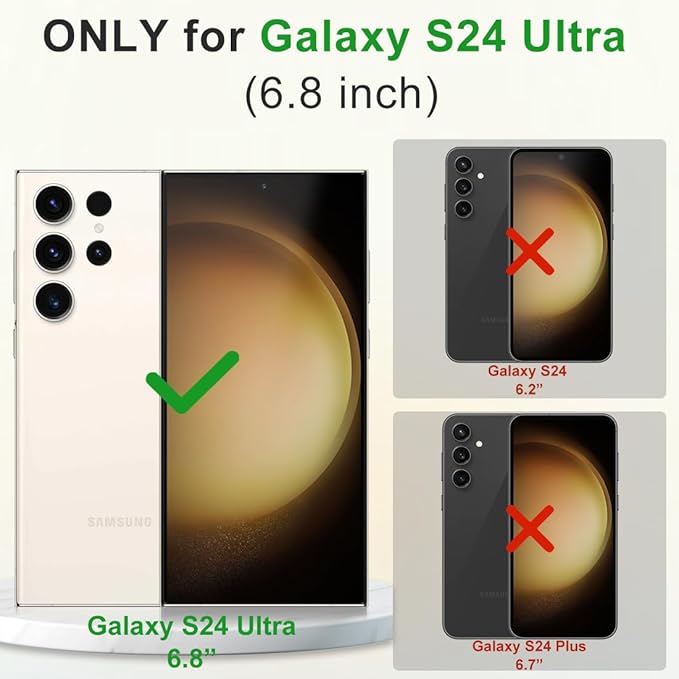 for Samsung Galaxy S24 Ultra Case, Magnetic Phone Case Compatible with Magsafe, Metal Camera Bezel Drop Protection Silky Translucent Back Cover for Galaxy S24 Ultra 5G (Darkblue)