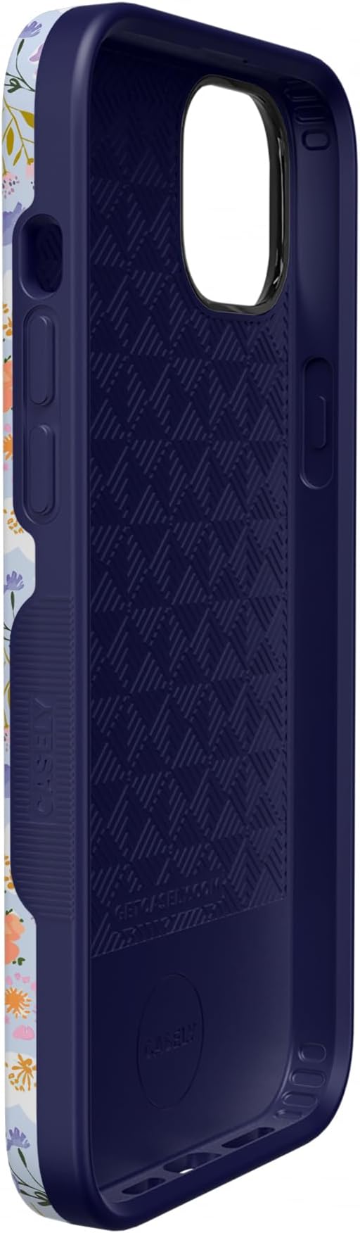 Casely iPhone 14 Case | Poppy Meadows | Pastel Floral | Bold Protective Design | Compatible with MagSafe