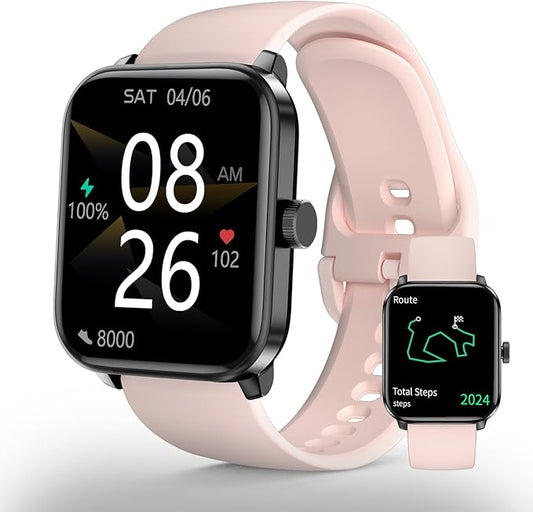 Smart Watch for Women(Answer/Make Call), 2025 New Smartwatch 1.83" HD Fitness Watch with GPS Built-in, 100+ Sport Modes, Heart Rate SpO2 Sleep Monitor, IP68 Waterproof Activity Tracker for Android iOS