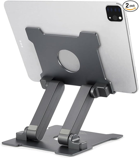KABCON Adjustable Aluminum Tablet Stand (7-13.5 inch), Compatible with iPad, Surface Pro, FIRD HD 10, Samsung Galaxy Tab E, ASUS Transformer & Other Devices