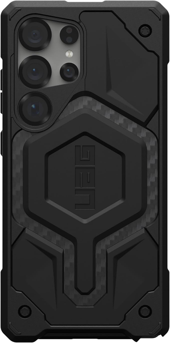 URBAN ARMOR GEAR UAG for Samsung Galaxy S25 Ultra Case 6.9" Monarch Pro - Compatible with Magnetic Charging Premium Rugged Military Drop Tested Protective Cover, Carbon Fiber