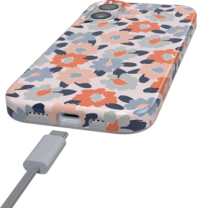 Casely iPhone 17 Case | Field of Flowers | Pastel Floral | Compatible with MagSafe | Classic Ultra Slim Design