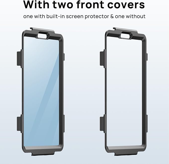 Gerutek Case for Samsung Galaxy Tab A9 Case 8.7" 2023, Full-Body Drop Protection Shockproof Cover with Screen Protector, 360° Rotating Stand, Hand/Shoulder Strap, Pencil Holder, Black