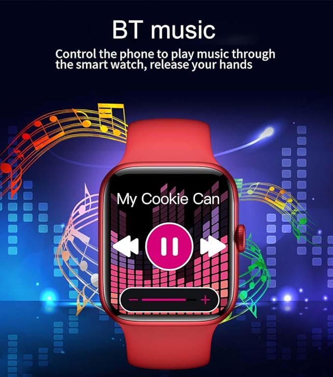 Smart Watch for Men Women Compatible Android iOS iPhone, 2.09" Touch Screen Fitness Tracker Smartwatch with Call/SMS/Sleep Monitor/Pedometer Two Sport Bands (Black)