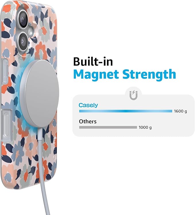 Casely iPhone 17 Case | Field of Flowers | Pastel Floral | Compatible with MagSafe | Classic Ultra Slim Design