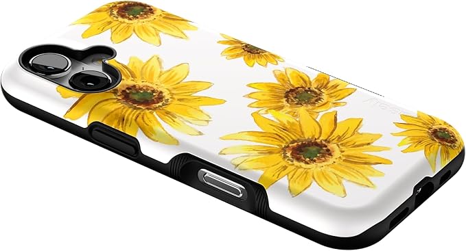 Casely iPhone 17 Case | Golden Garden | Yellow Sunflower | Bold Protective Design | Compatible with MagSafe
