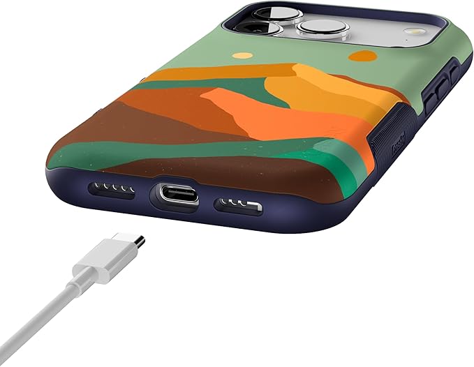 Casely iPhone 17 Pro Case | Endless Peaks | Colorblock Mountain | Compatible with MagSafe | Bold Protective Design
