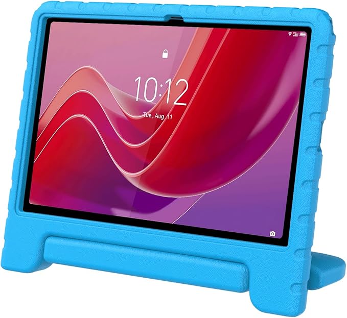 for Lenovo Tab M11 Case with Rotating Handle Stand, New Kids Heavy Duty Shockproof Cover for Lenovo Tab M11/Tab K11 LTE 11" 2024, Blue
