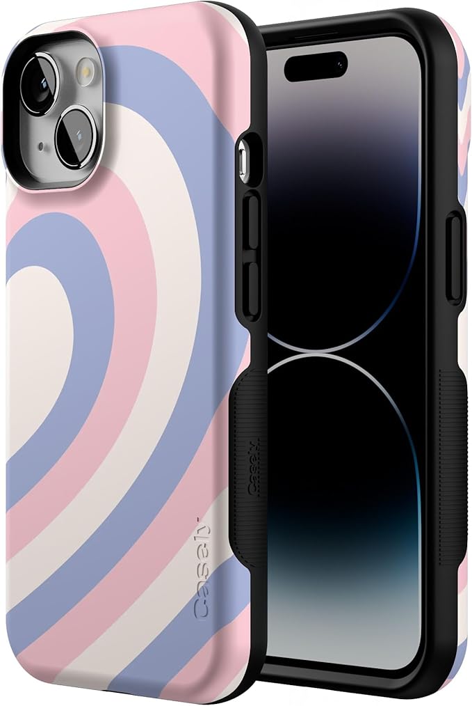 Casely iPhone 14 Case | Half of My Heart (Right) | Friendship | Compatible with MagSafe | Bold Protective Design