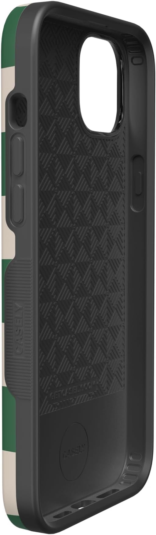 Casely iPhone 14 Case | Fit Check | Green Checkerboard | Compatible with MagSafe | Bold Protective Design