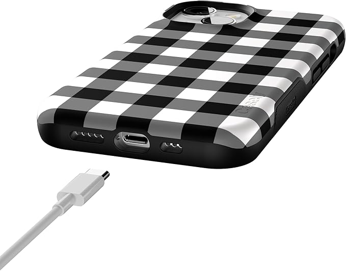 Casely iPhone 14 Case | Check Me Out | Checkerboard | Compatible with MagSafe | Bold Protective Design