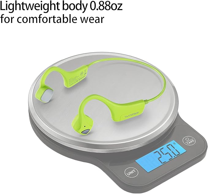 Bone Conduction Headphones Bluetooth, Open Ear Wireless Headset with Mic, Sweat Resistant Earbuds for Runnig Workout Hiking Running Fitness Walking (Green)