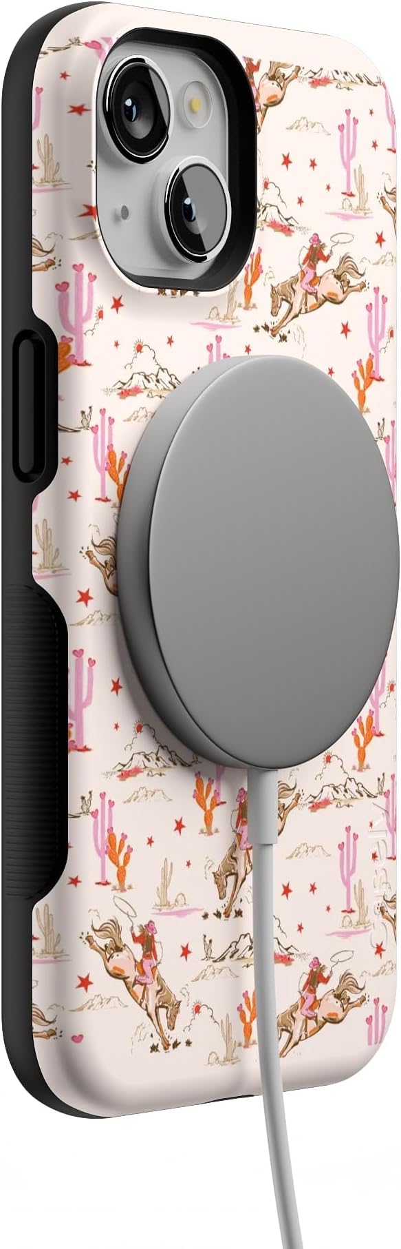 Casely iPhone 14 Case | Cowgirl Canyon | FashionPass x Casely | Compatible with MagSafe | Bold Protective Design