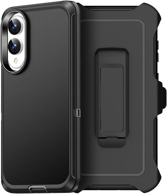 AICase Belt-Clip Holster Case for Samsung Galaxy S25 Edge 6.65",Heavy Duty Drop Protection Full Body Rugged Shockproof/Drop Proof/DustProof Military Grade Tough Durable Cover for S25 Edge 2025