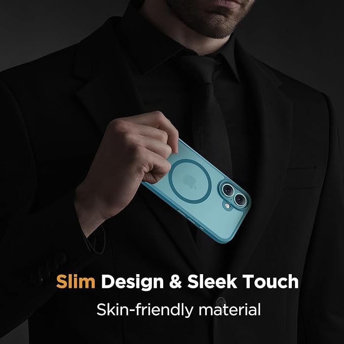 Miracase Magnetic Series for iPhone 16 Case [Compatible with MagSafe] [with 2X Screen Protectors] Military-Grade Protection, Slim Phone Cases for iPhone 16 6.1 inch - Green