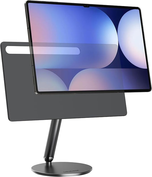 LULULOOK 2025 Magnetic Foldable Stand for Samsung Galaxy Tab S10/S9/S8 Ultra 14.6", Upgraded 360° Rotating Floating Base Full Aluminium Alloy with S-Pen Hole Magnetic Stand for Ultra 14.6 inch