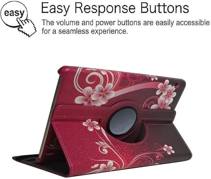 Case for Samsung Galaxy Tab A 10.1 2019, 360 Degree Rotating Stand Smart Case for Samsung Tab A 10.1 Inch Tablet [SM-T510/T515] 2019 Release (Love Heart)