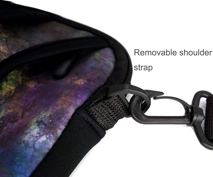 RICHEN 14 15 15.4 15.6 inch Laptop Shoulder Bag Messenger Bag Notebook Handle Sleeve Neoprene Carrying Case with Accessories pocket (14-15.6 inch, Clock & Butterfly)