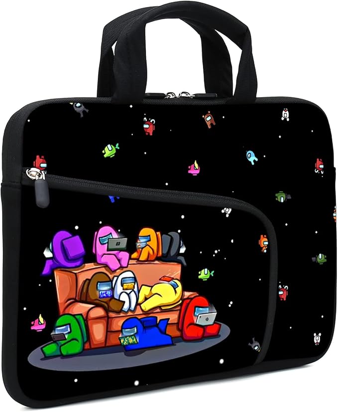 11.6" 12.2 inches Laptop sleeve Chromebook Case Ultrabook Case Notebook Sleeve Tablet Case Neoprene Handle Sleeve for Men Women, Two pockets Fit Apple MacBook Air Samsung Acer HP DELL(Games)