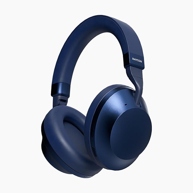 Raycon Pro Headphones with 60 Hours of Battery, 6 Mics, Active Noise Cancellation, Awareness Mode, Multipoint Connectivity (Storm Blue)