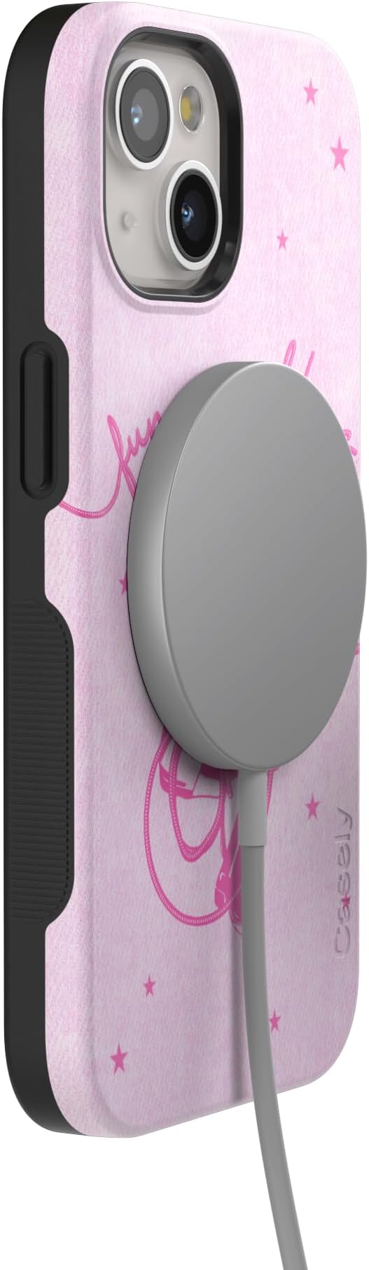 Casely iPhone 14 Case | Denim Cowgirl | Fun on Weekdays | Compatible with MagSafe | Bold Protective Design