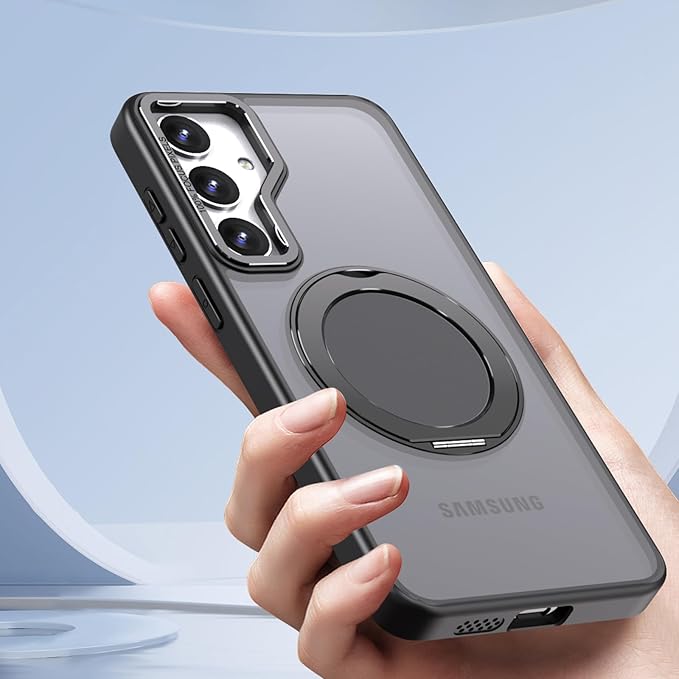 Magnetic Stand Case for Samsung Galaxy S23 6.1" [with 2 Screen Protectors] [360° Rotation Magnetic Stand] [Compatible with Magsafe] Military-Grade Drop Protection Case, Blue