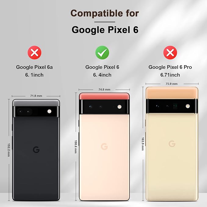 Jasonyu Flip Wallet Case for Google Pixel 6 5G,Leather Magnetic Folio Cover with Card Holder,Kickstand - TPU Shockproof Durable Protective Phone Case,Brown