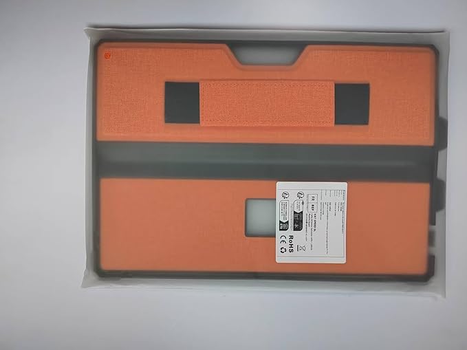 Case for 12.3" Microsoft Surface Pro 7+/7/6/5/4/Pro LTE Protective Rugged Cover Case, with Stylus Pen Holder and Hand Strap, Compatible with Type Cover Keyboard, Orange-red
