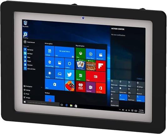 TABcare Anti-Theft Security Acrylic VESA Case for Microsoft Surface Go Tablet with Free Wall Mount (Surface Go 1/2/3, Black)