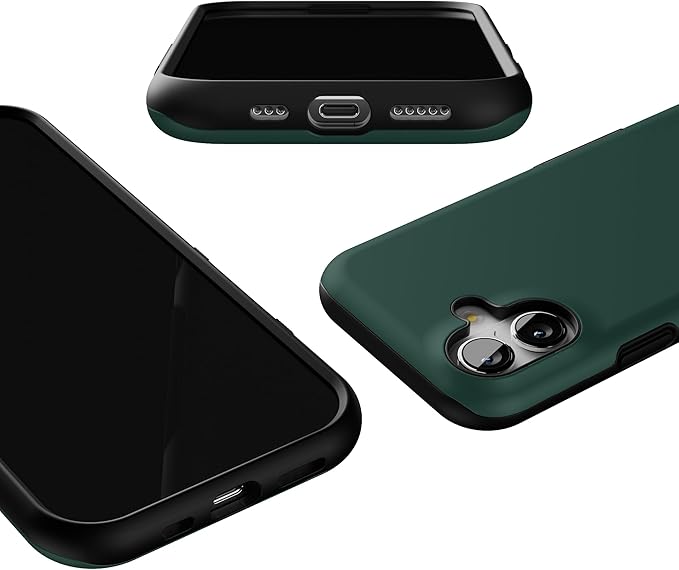 Casely iPhone 17 Case | The Boyfriend Collection | Forest Green | Bold Protective Design | Compatible with MagSafe