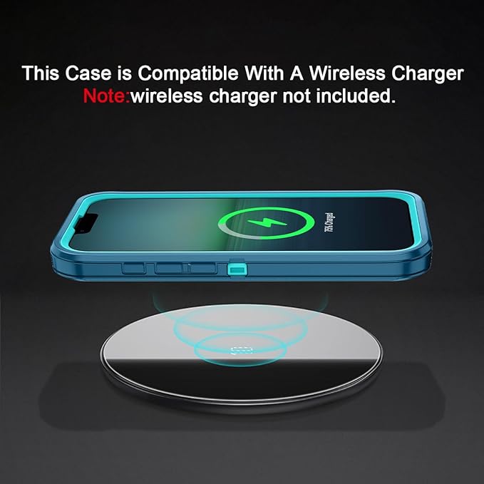 for iPhone 16e Case Shockproof Dust/Drop Proof 3-Layer Full Body Protection [Without Screen Protector] Rugged Heavy Duty Cover Case for Apple iPhone 16e 6.1" 2025,Turquoise