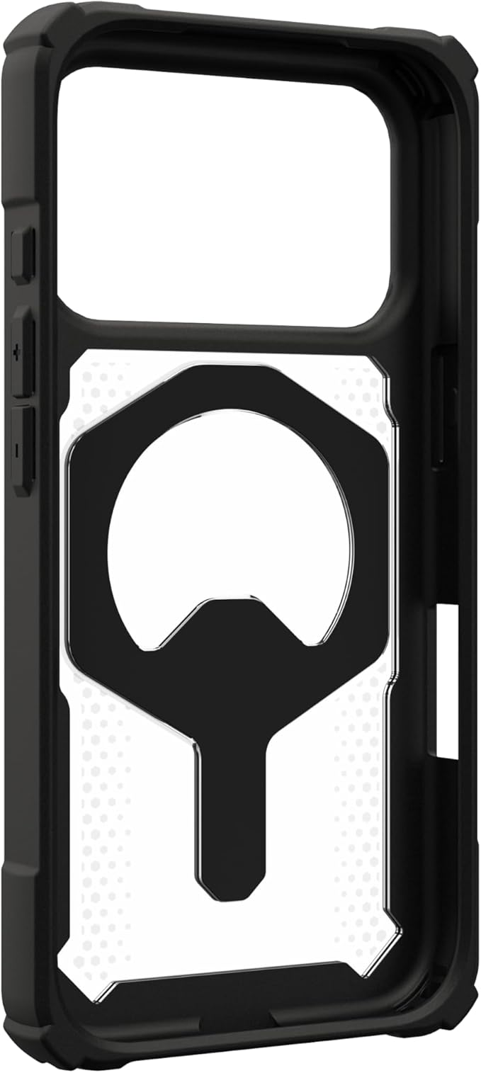 URBAN ARMOR GEAR UAG Designed for iPhone 17 Pro Case with Kickstand Plasma XTE - Compatible with MagSafe Transparent Military Grade Protective Cover, Black/Clear