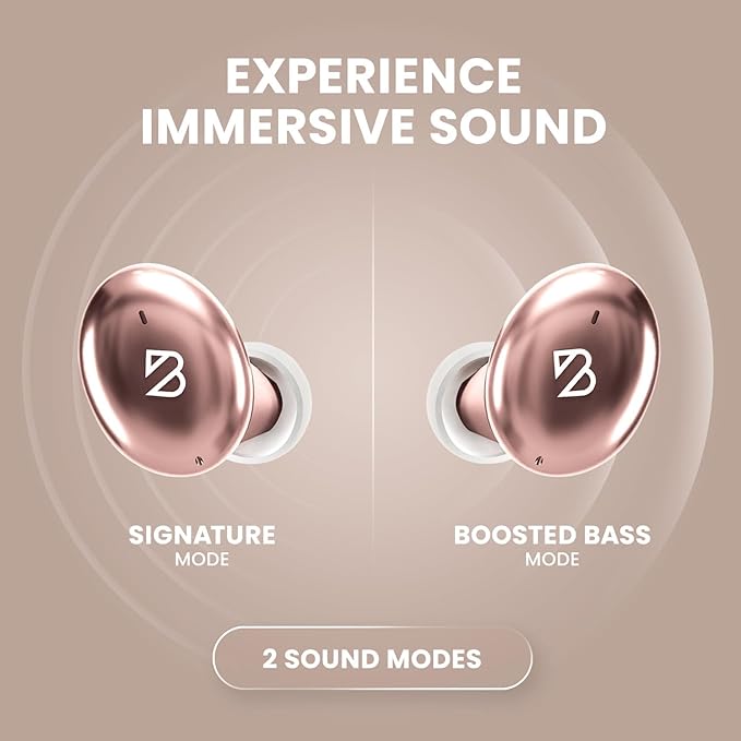 Back Bay Audio Tempo 30 Wireless Earbuds for Small Ears - Award-Winning Sound, Sweatproof Bluetooth Earbuds, Comfortable Ear Buds for Women, Pink Earphones Small Ear Canals, Long Battery Headphones