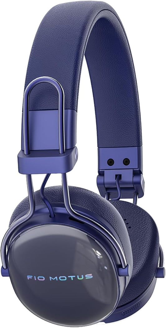 Wireless Bluetooth On-Ear Headphones:with Active Noise Cancellation - Hi Res Sound Up to 55H Battery Life, Lightweight, Comfortable, Foldable Design