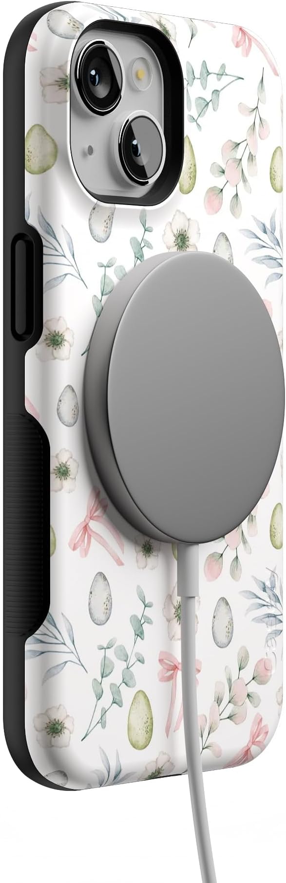Casely iPhone 14 Case | So Eggxtra | Spring Garden | Compatible with MagSafe | Bold Protective Design