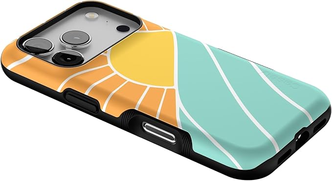 Casely iPhone 17 Pro Case | Waves & Rays | Sunshine | Bold Protective Design | Compatible with MagSafe
