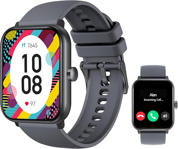 Smart Watches for Women,Fitness Tracker of Android Smart Watch,Heart Rate/Blood Oxygen/Sleep Monitoring,IP68 Waterproof Smartwatch for iPhone Samsung,Men's Smart Watch with Make/Answer Call