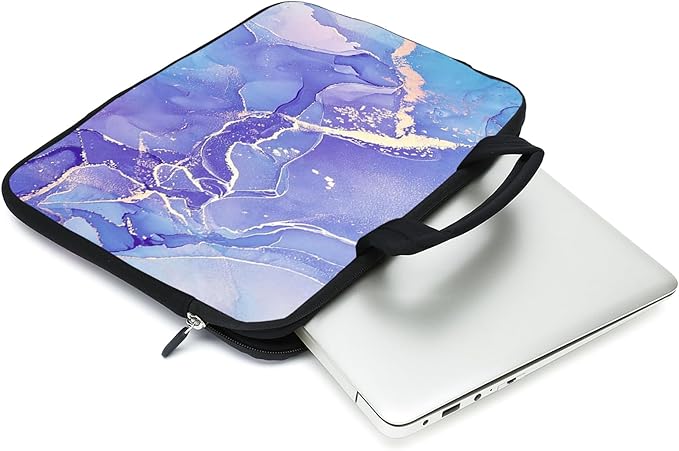 Laptop Sleeve Case 11.6" 12.1 Inch Neoprene Laptop Sleeve/Notebook Computer Pocket Case/Chromebook Case/Tablet Briefcase Carrying Bag Compatible For Men， Women ，boys， girls (Purple)