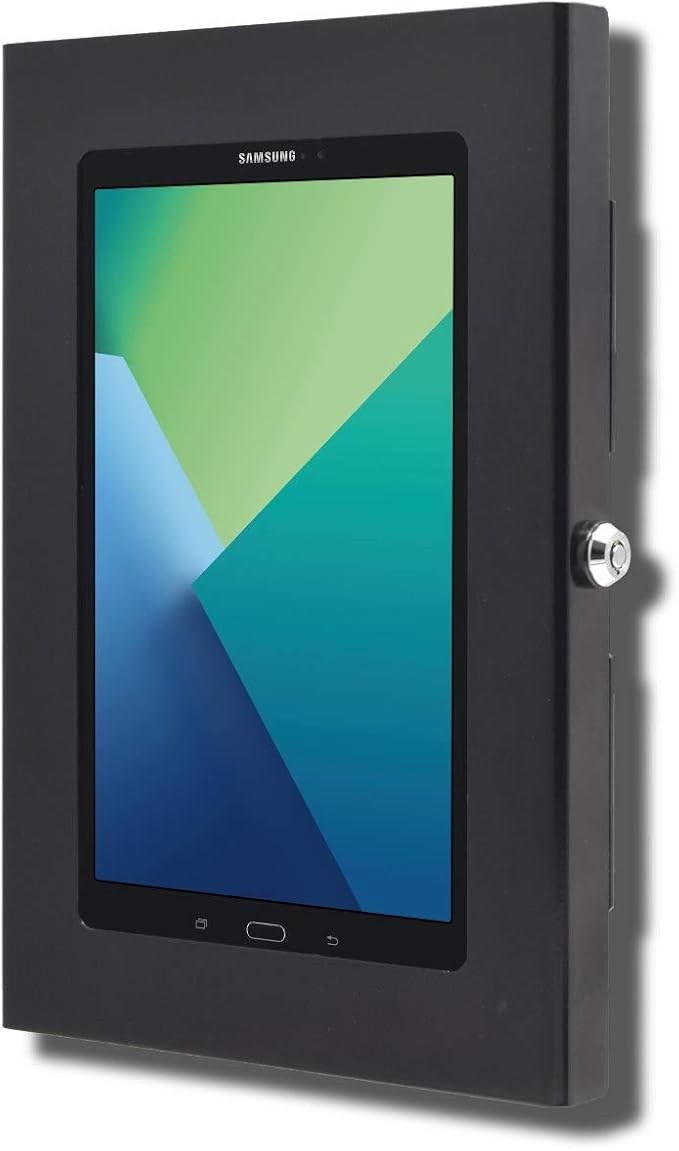 TABcare Locking Anti-Theft Metal Case for Samsung Galaxy TAB A 8.0 2019 for Kiosk, POS, Store, Show Display, Time Clock (TAB A 8.0 2019 SM-T290, Black)