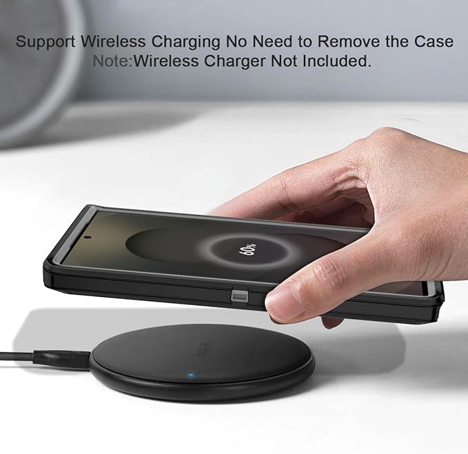 for Samsung Galaxy S25 Ultra Case Heavy Duty Protective Case Shockproof Dropproof 3-Layer Full Body Protection [Without Screen Protector] Tough Rugged Case for Galaxy S25 Ultra,Black/Grey