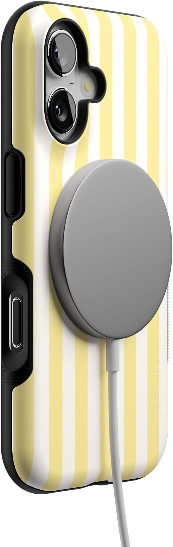 Casely iPhone 17 Case | Butter Yellow Stripes | Sunday Best | Bold Protective Design | Compatible with MagSafe