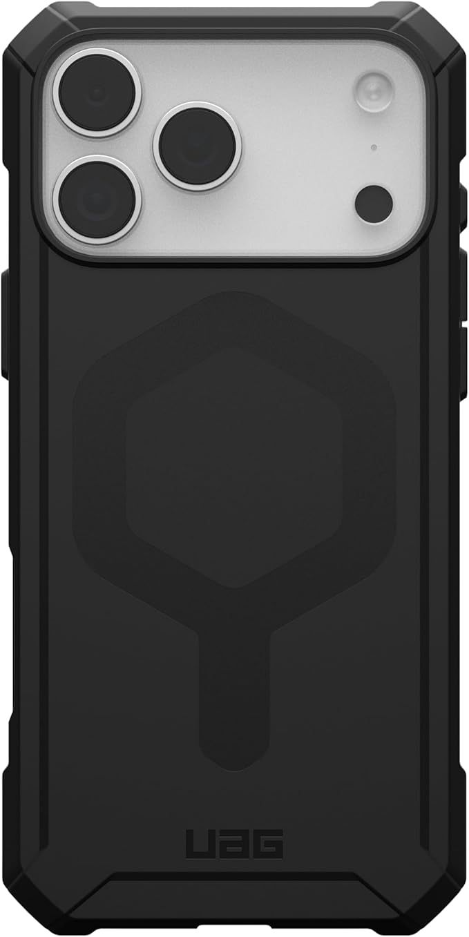 URBAN ARMOR GEAR UAG Designed for iPhone 17 Pro Max Case Essential Armor - Compatible with MagSafe Military Grade Protective Cover, Black