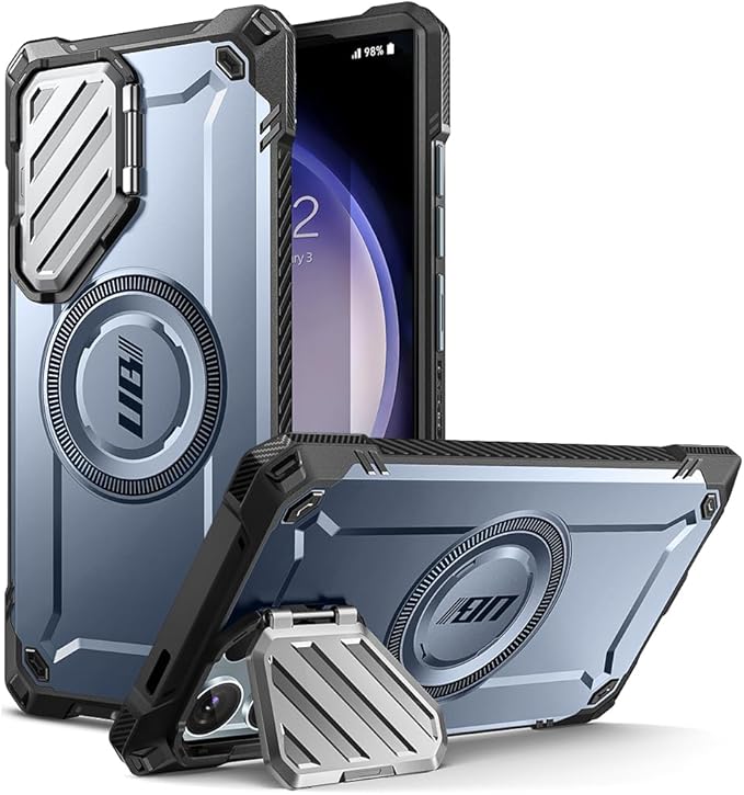 SUPCASE for Samsung Galaxy S24 Ultra Case with Stand [Built-in Camera Cover Kickstand] [S Pen Friendly] [Compatible with MagSafe] Heavy Duty Rugged Magnetic Phone Case for Galaxy S24 Ultra, Tilt