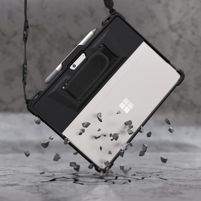 Rugged Case for Surface Pro 8 Microsoft Cover Funda de tableta Lightweight Shockproof Case Pen Holder 13 inch Sleeve Tablet Shell 2021 Release Black