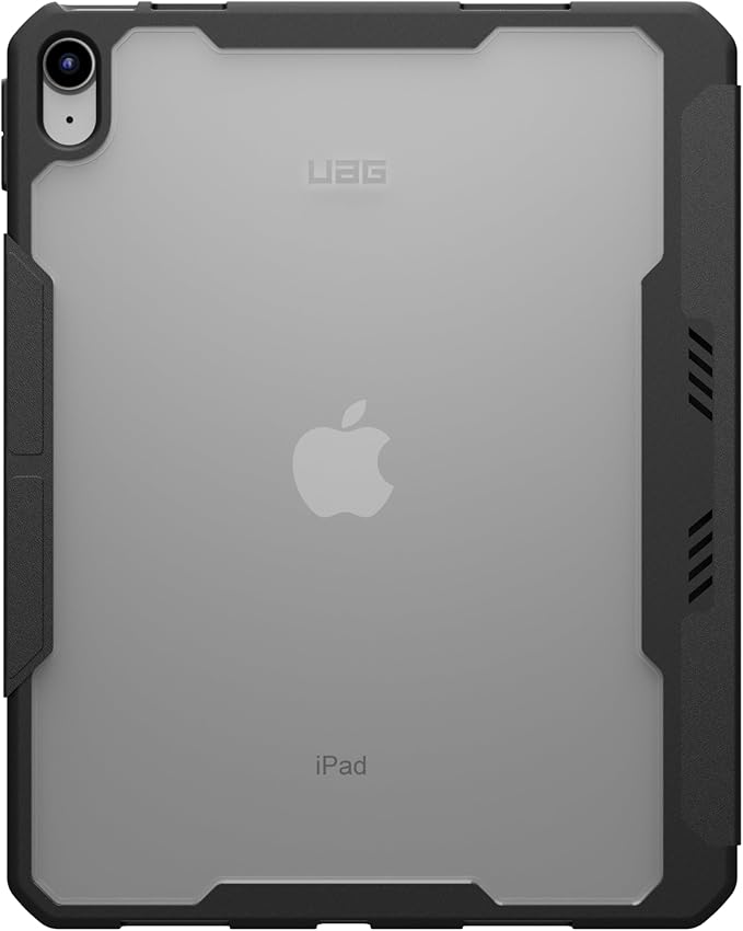 URBAN ARMOR GEAR UAG Designed for iPad 11" A16 11th Gen 2025, 10.9" 10th Gen 2022 Case A3354 A3355 - Auto Wake/Sleep Folio Cover Multi-Angle Adjustable Stand Pencil Holder, Essential Armor Ice/Black